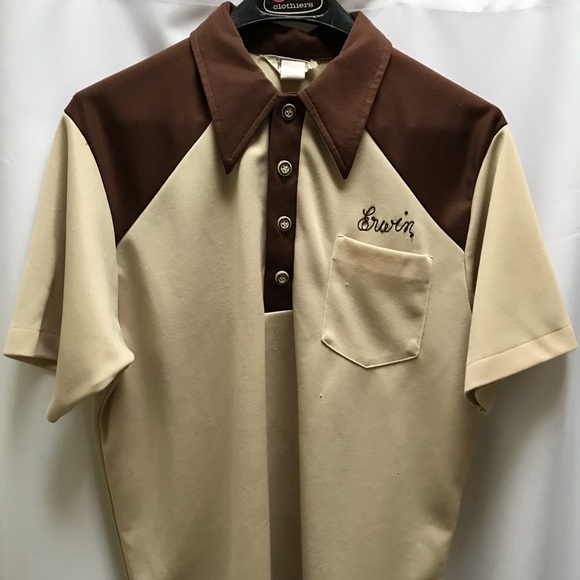 96s Vintage Mens Bowling Shirt Xl 